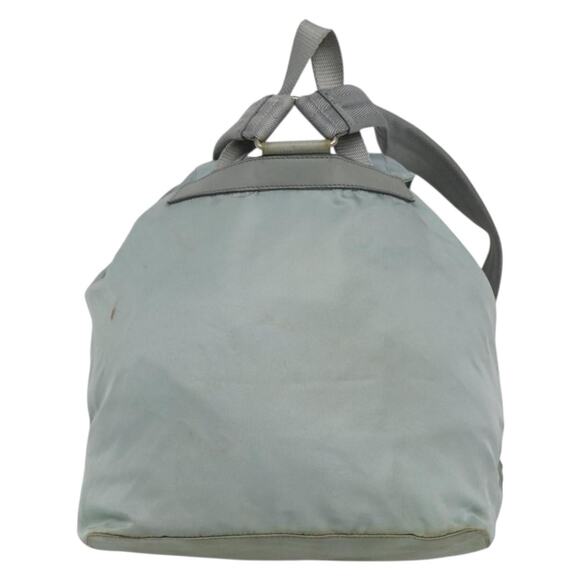 PRADA Backpack Nylon Light Blue Silver - Picture 3 of 13
